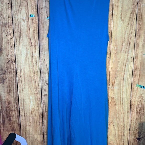 Motherhood Maternity Size Large Blue Sleeveless Dress - Picture 10 of 10